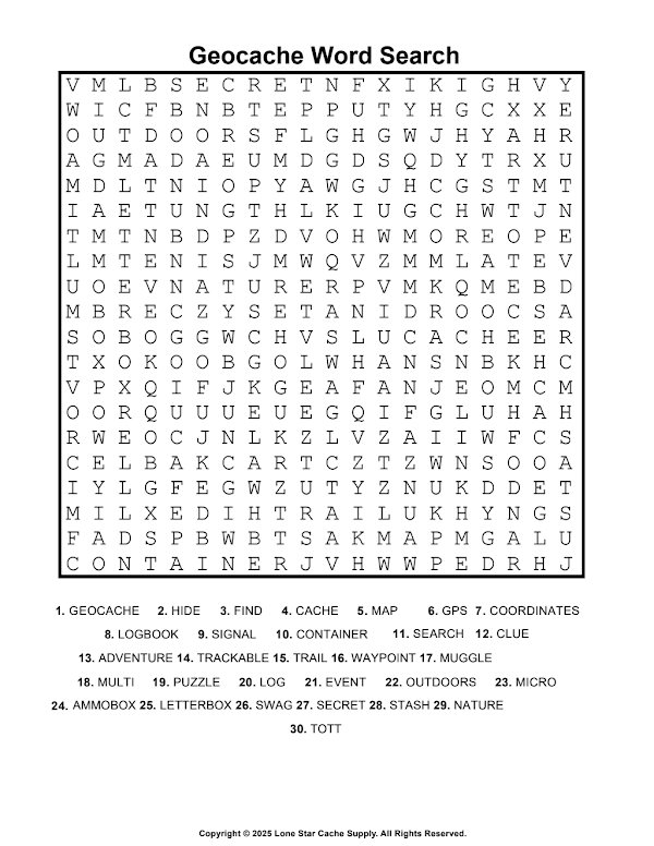 First-page preview of Wordsearch