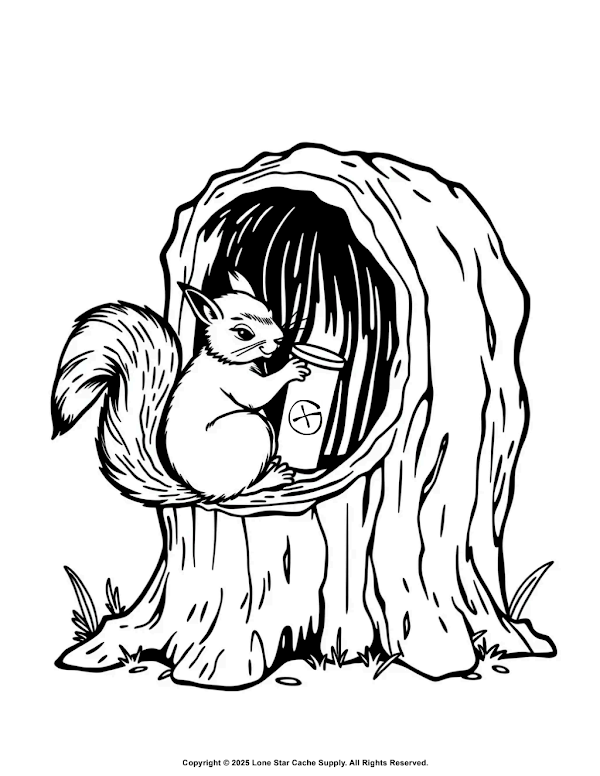 First-page preview of Squirrel Coloring